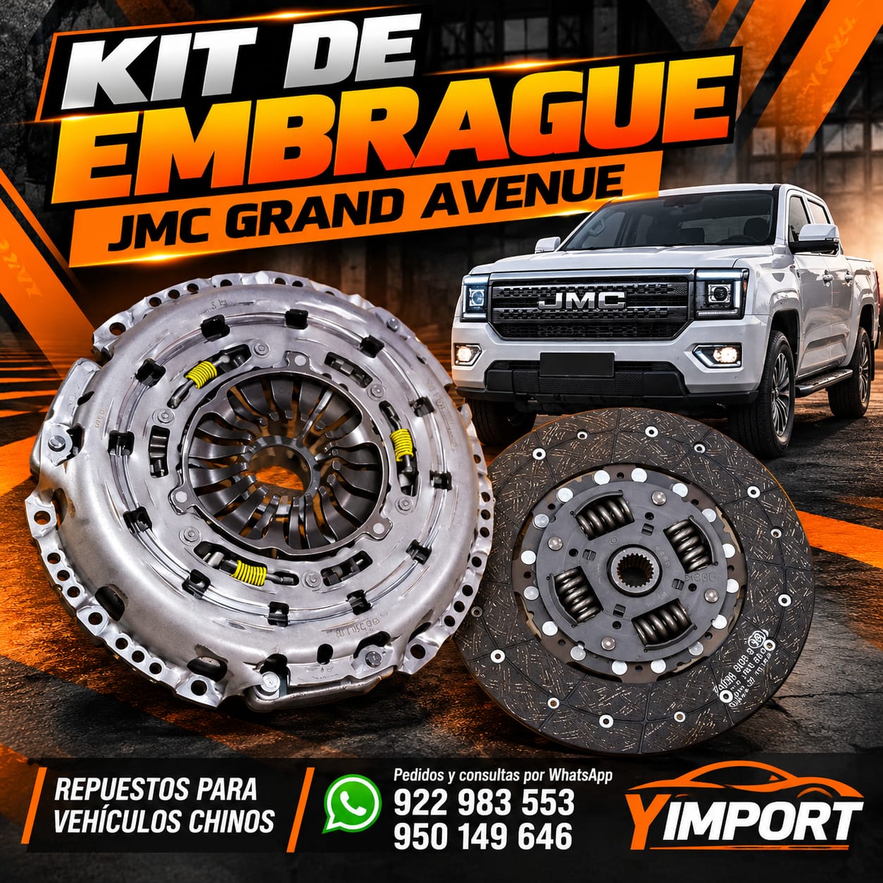 KIT DE EMBRAGUE PARA JMC GRAND AVENUE