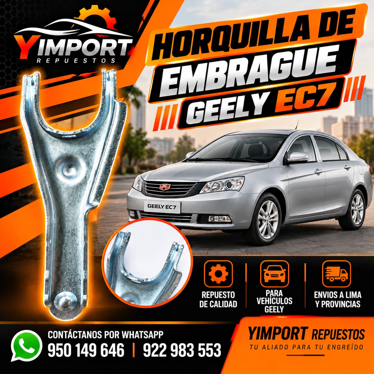 HORQUILLA DE EMBRAGUE GEELY EC7