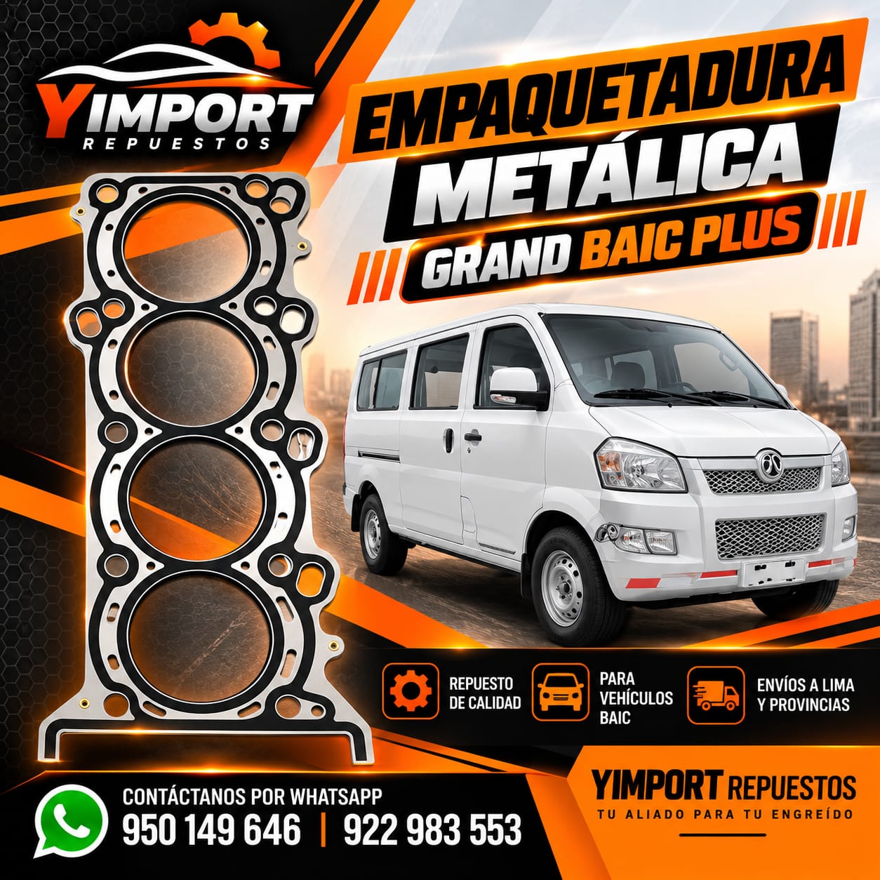 EMPAQUETADURA METÁLICA – GRAND BAIC PLUS