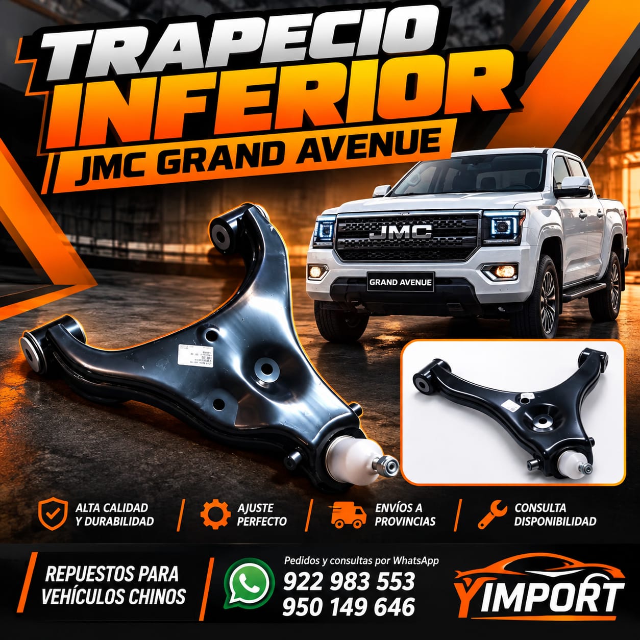 TRAPECIO INFERIOR PARA  JMC GRAND AVENUE!